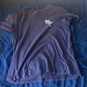 Dark navy blue men’s t-shirt Hawaiian